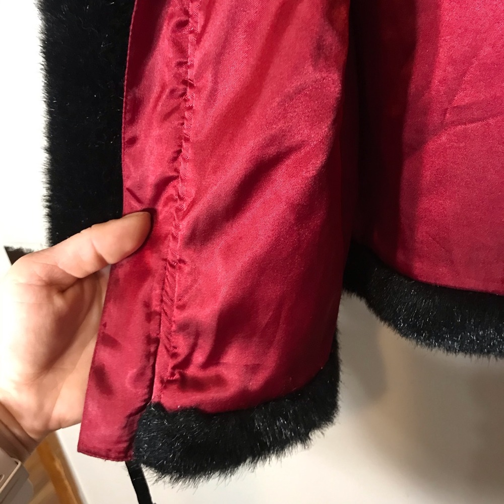 Faux Fur Hooded Jacket Girl’s SZ 7-8 GAP Kids - Picture 5 of 6
